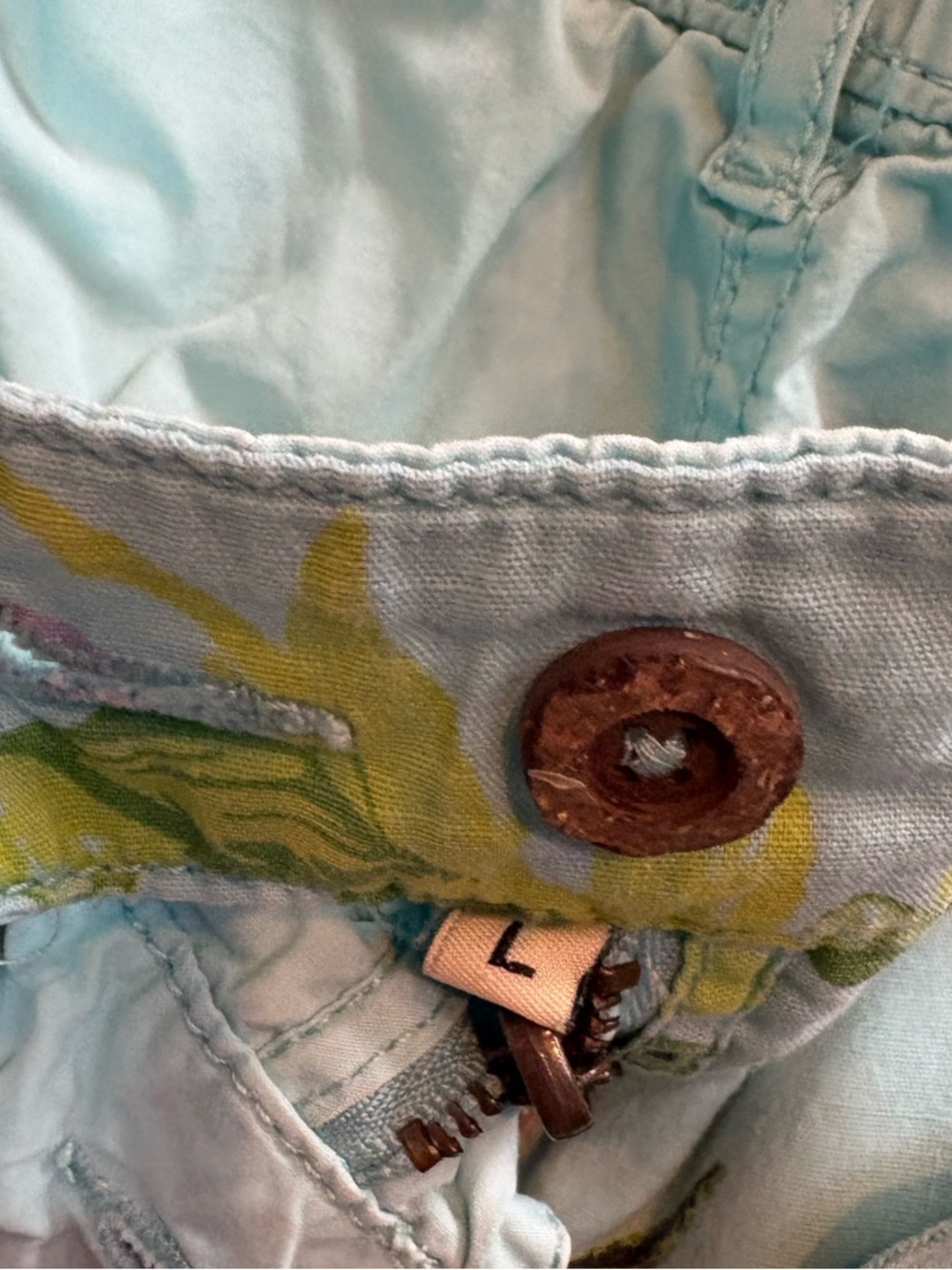 Tailor Vintage Reversible Tropical Shorts Mens L Blue Floral Resort Vacation - Picture 2 of 11